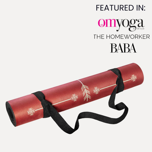 Load image into Gallery viewer, Warrior Red Velvet - Sustainable Yoga Mat