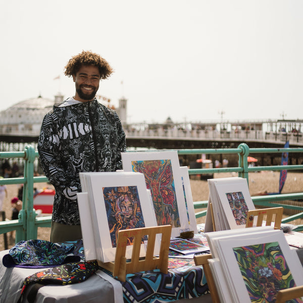 Load image into Gallery viewer, Flow travel mat joel at the market