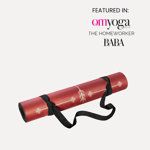 Load image into Gallery viewer, Warrior Red Velvet - Sustainable Yoga Mat