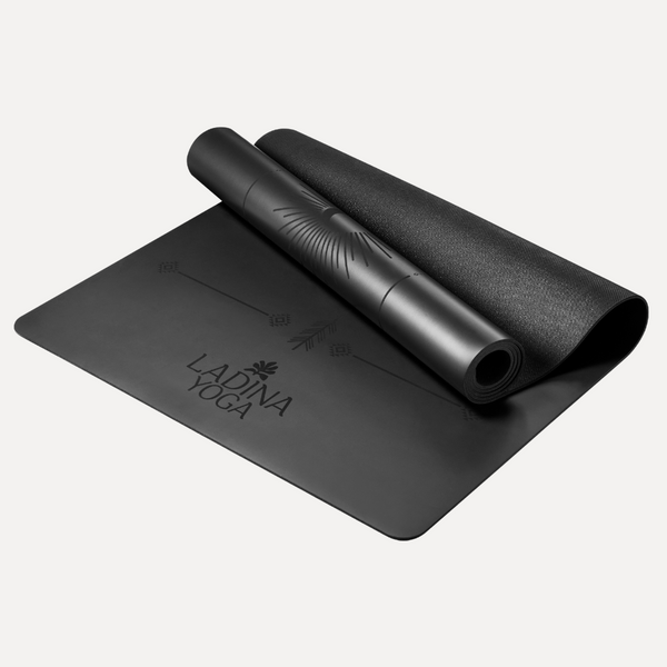 Load image into Gallery viewer, Warrior Black - Sustainable Yoga Mat
