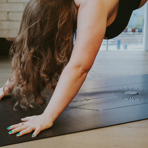 Load image into Gallery viewer, Warrior Black - Sustainable Yoga Mat