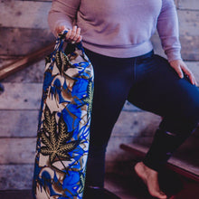 Load image into Gallery viewer, Woman holding Yoga bolster made of African prints
