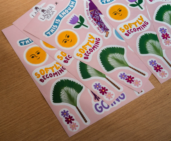 Load image into Gallery viewer, Rooted &amp; Flowing Sticker Sheet
