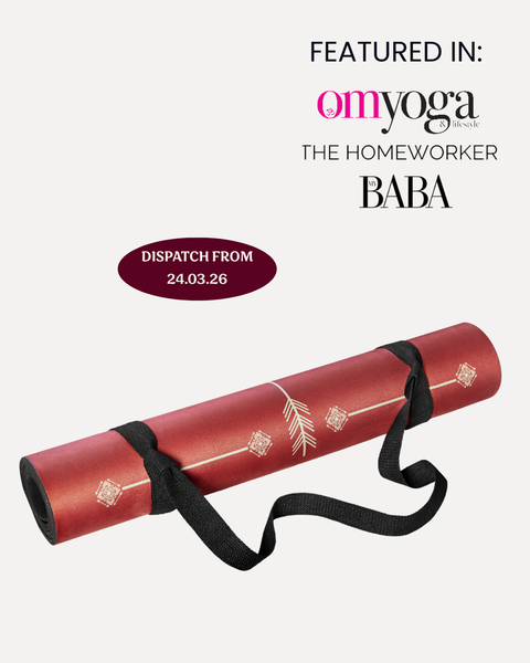 Load image into Gallery viewer, Warrior Red Velvet - Sustainable Yoga Mat
