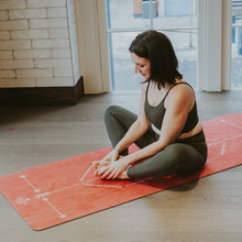 Load image into Gallery viewer, Warrior Red Velvet - Sustainable Yoga Mat
