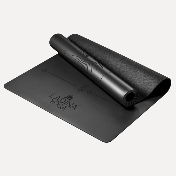 Load image into Gallery viewer, Warrior Black - Sustainable Yoga Mat
